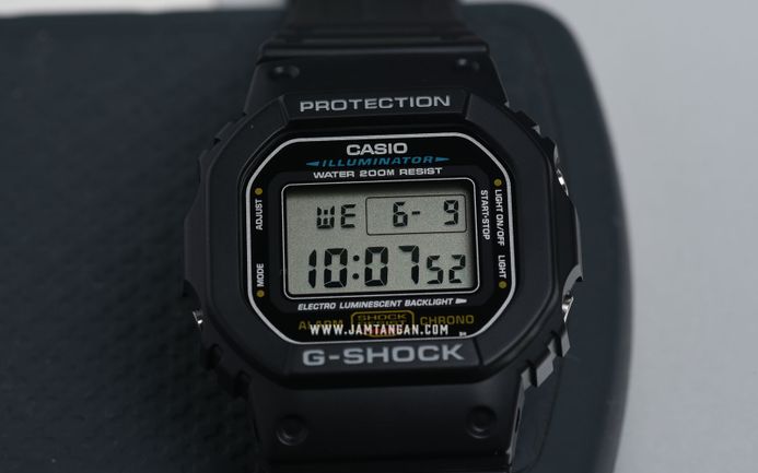 Casio G-Shock DW-5600E-1VDF Origin Digital Dial Black Resin Band