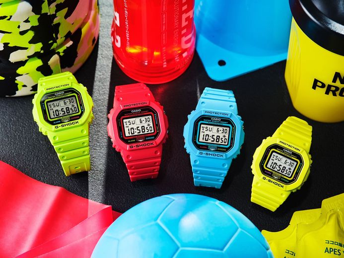 Casio G-Shock DW-5600EP-4DR Energy Pack Series Digital Dial Red Resin Band