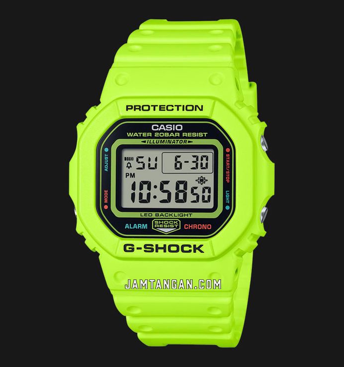 Casio G-Shock DW-5600EP-9DR Energy Pack Series Digital Dial Green Resin Band