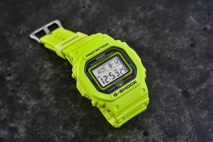 Casio G-Shock DW-5600EP-9DR Energy Pack Series Digital Dial Green Resin Band
