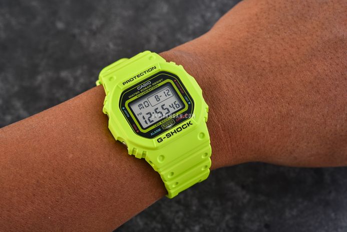 Casio G-Shock DW-5600EP-9DR Energy Pack Series Digital Dial Green Resin Band