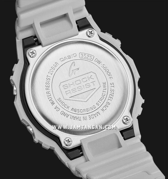Casio G-Shock DW-5600FF-8DR Forgotten Future Series Digital Dial Metalic Silver Resin Band