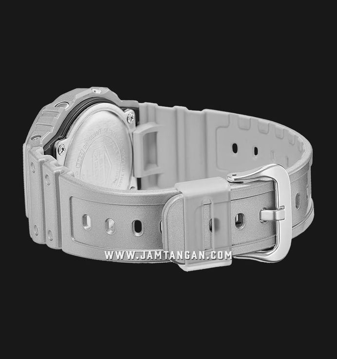 Casio G-Shock DW-5600FF-8DR Forgotten Future Series Digital Dial Metalic Silver Resin Band