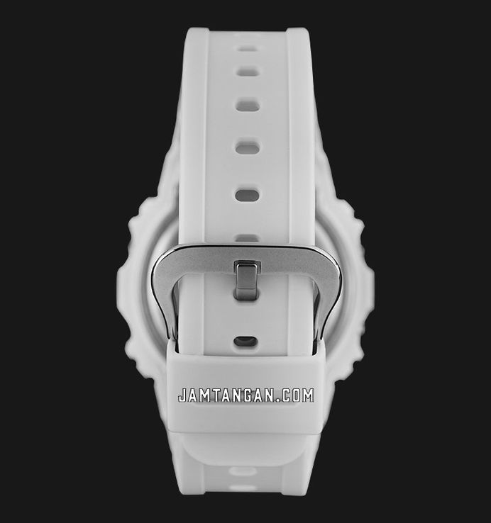 Casio G-Shock DW-5600TL-7DR Beach Time Lapse Series Digital Dial White Resin Band