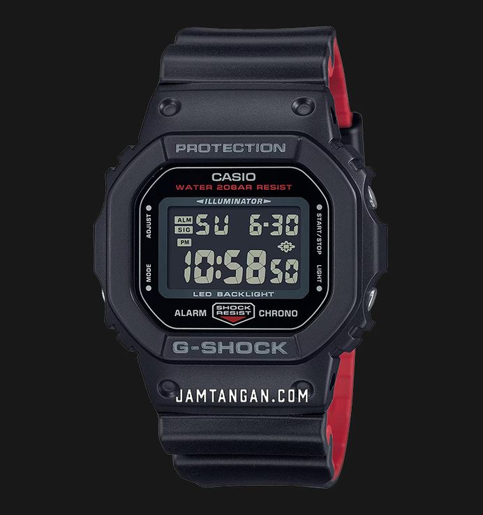 Casio G-Shock DW-5600UHR-1DR Men Digital Dial Black Resin Band