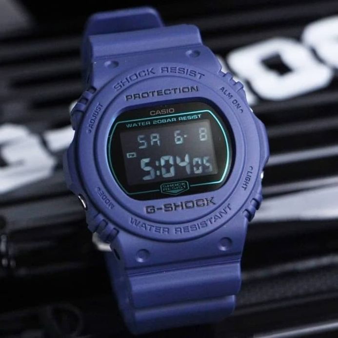 CASIO G-SHOCK DW-5700BBM-2JF ネイビー マット時計