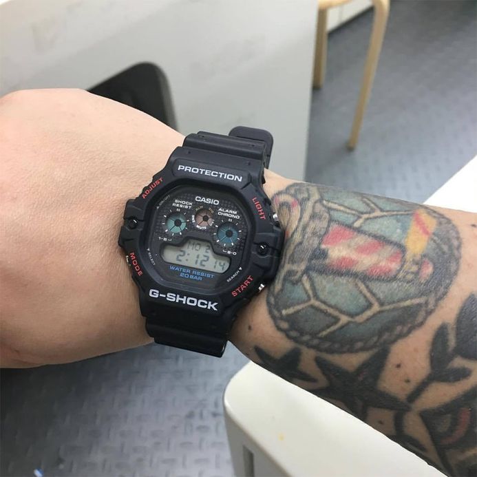 Casio G-Shock DW-5900-1DR Three-Eye Digital Dial Black Resin Band