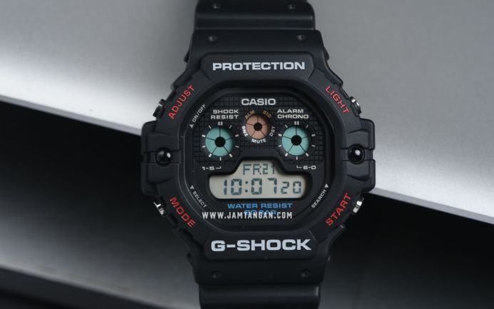 Casio G-Shock DW-5900-1DR Three-Eye Digital Dial Black Resin Band