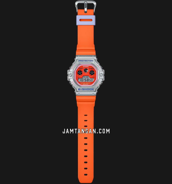 Casio G-Shock DW-5900EU-8A4DR Euphoria Series Digital Dial Orange Resin Band