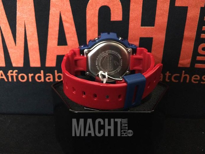 Casio G-Shock DW-6900AC-2DR White Digital Dial Red Resin Strap