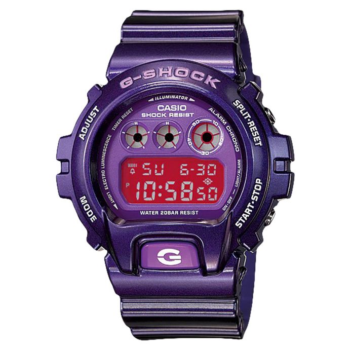 Casio G-Shock Standard Digital DW-6900CC-6DS WR 200M Purple Resin Band