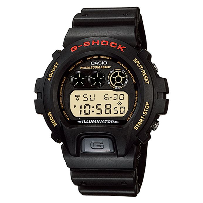 Casio G-Shock DW-6900G-1VQ Water Resistance 200M Black Resin Band
