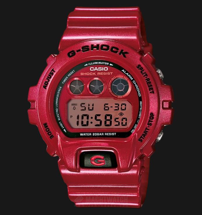 Casio G-Shock DW-6900MF-4ER Red Resin Band | Jamtangan.com