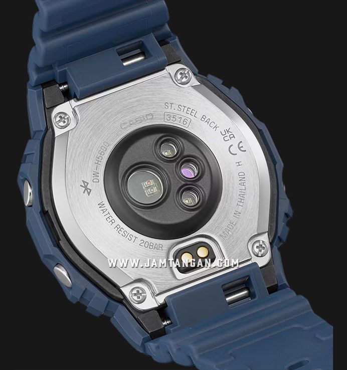 Casio G-Shock DW-H5600MB-2DR Smartwatch G-Squad Heart Monitor Digital Dial Blue Resin Band