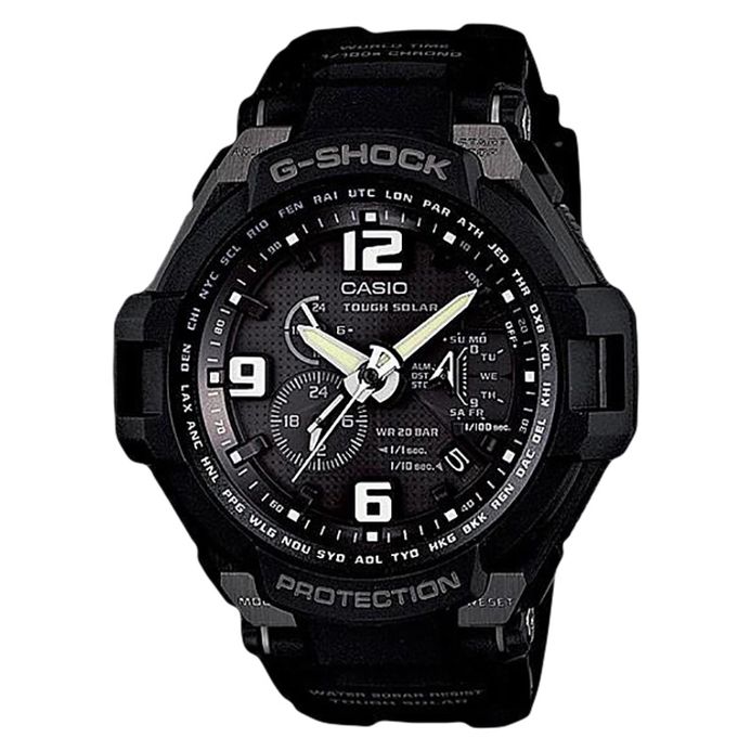 Casio G-Shock Gravitymaster G-1400A-1ADR Aviation Gravity Defier Tough Solar