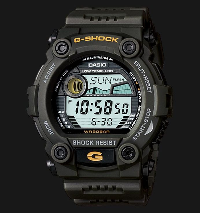 Casio G-Shock G-7900-3DR Digital Dial Dark Green Resin Band