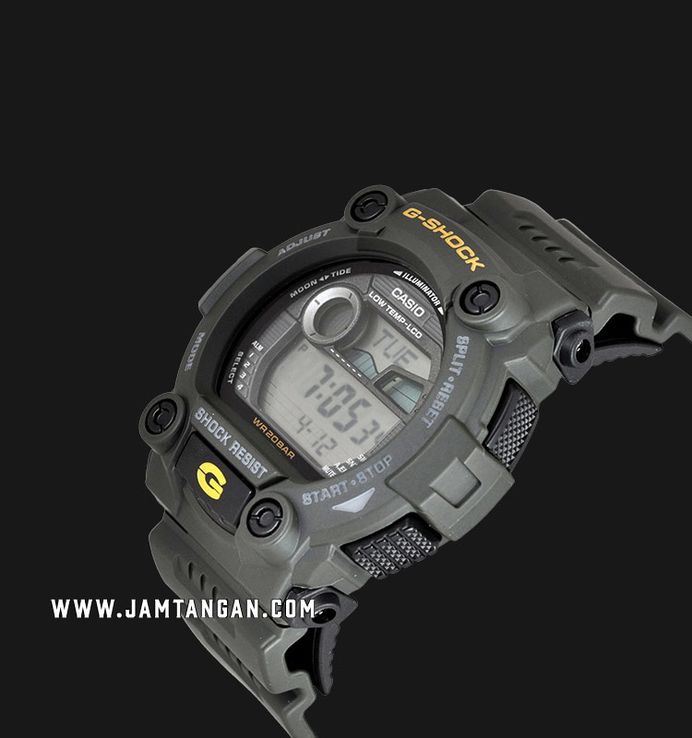 Casio G-Shock G-7900-3DR Digital Dial Dark Green Resin Band