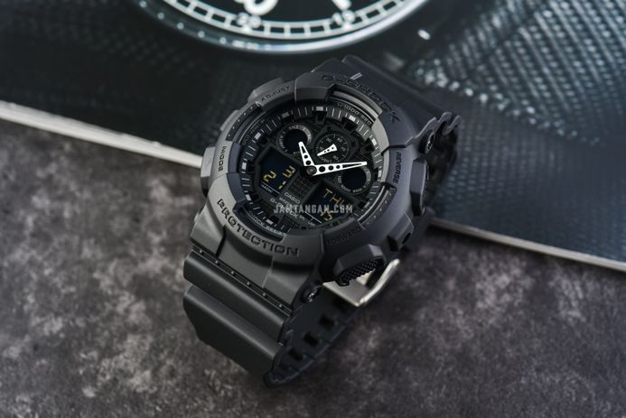 Casio G-Shock G-Classic GA-100-1A1DR Analog Digital Dial Resin Band 
