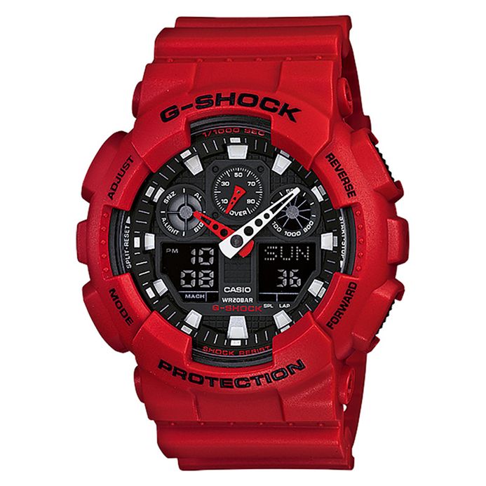 Red Camouflage Casio Ga 100 Camouflage CASIO G-SHOCK GA-100CM RED
