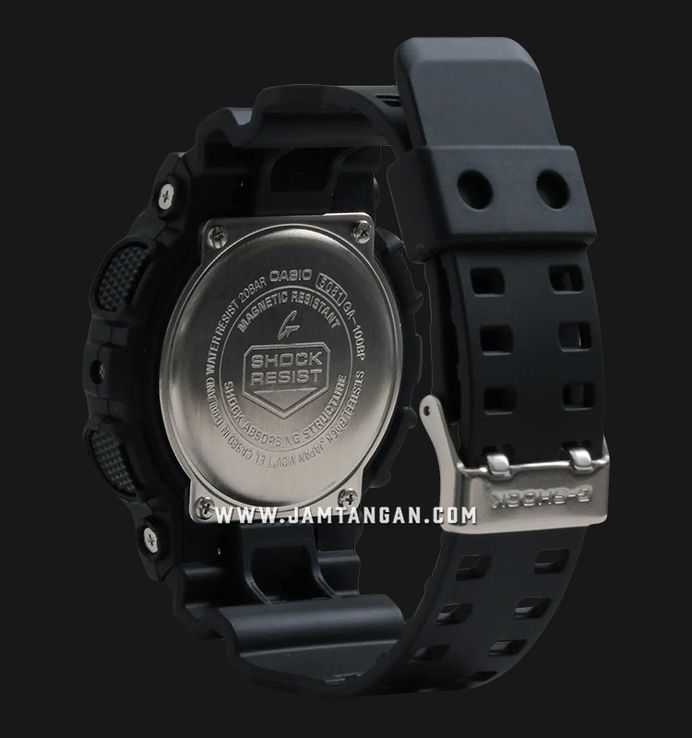 Casio G-Shock GA-100BP-1ADR Blue Paisley Series Digital Analog Striking Blue Dial Black Resin Band