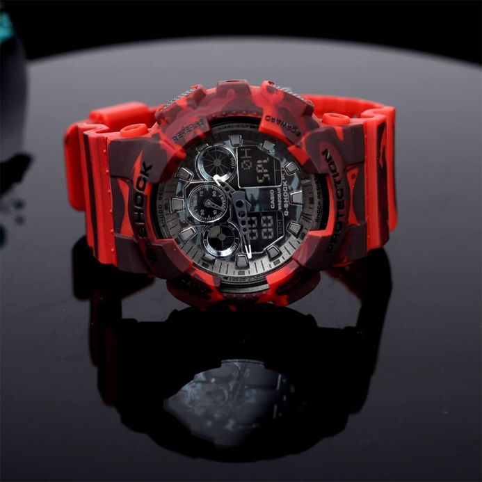 Casio G-Shock GA-100CM-4A GA-100CM-4ADR Camouflage Series Digital