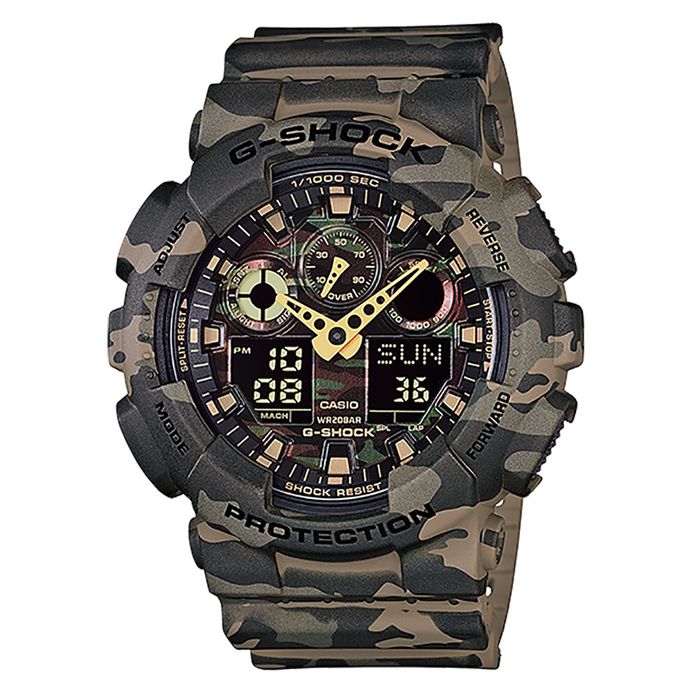 Casio G-Shock GA-100CM-5A GA-100CM-5ADR Camouflage Series Digital