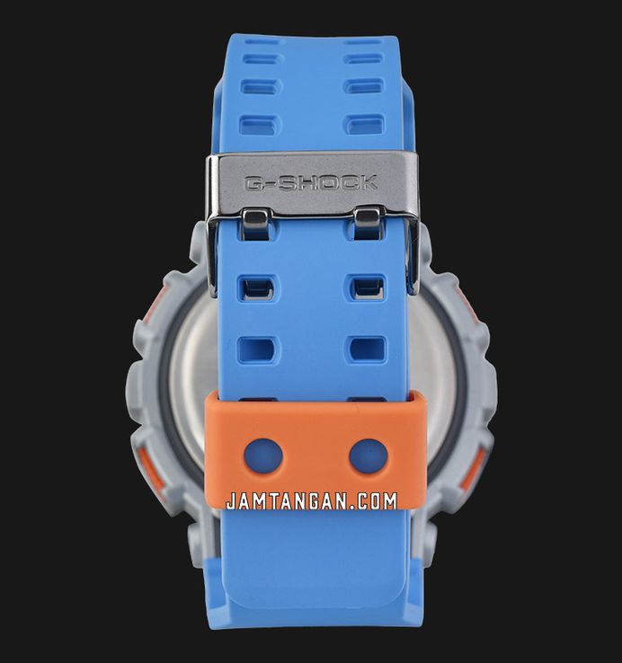 Casio G-Shock GA-100EU-8A2DR Euphoria Series Digital Analog Purple Dial Blue Resin Band