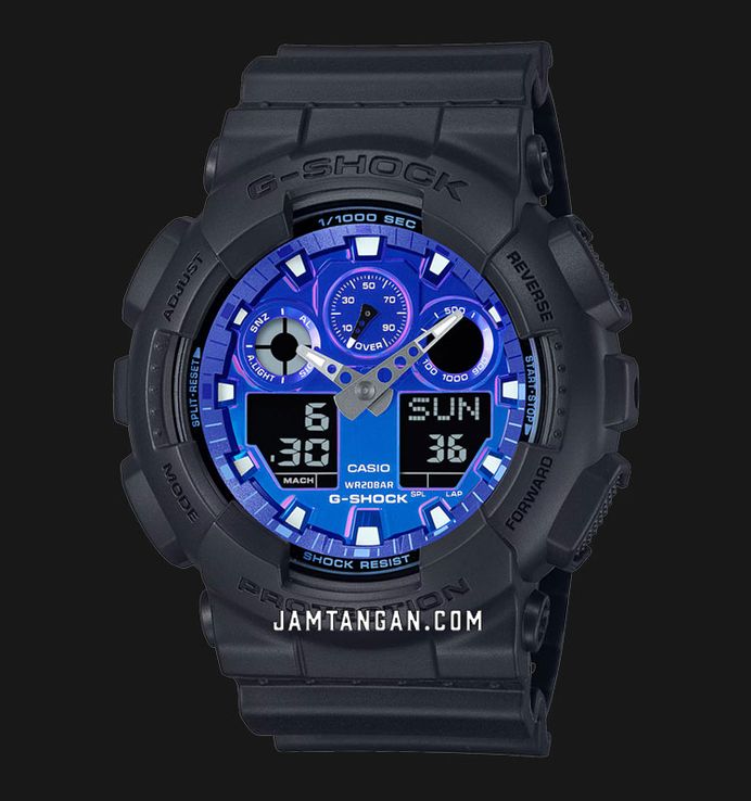 Casio G-Shock GA-100FL-1AJF Flame Inside Collection Digital Analog Dial Black Resin Band (JDM)