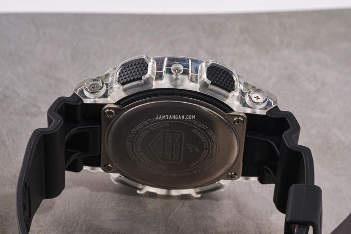 Casio G-Shock GA-100SKC-1ADR Skeleton Camouflage Digital Analog Dial Black Resin Band