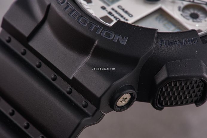 Casio G-Shock GA-100WD-1ADR Black And Briliant White Digital Analog Dial Black Resin Band