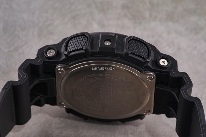Casio G-Shock GA-100WD-1ADR Black And Briliant White Digital Analog Dial Black Resin Band