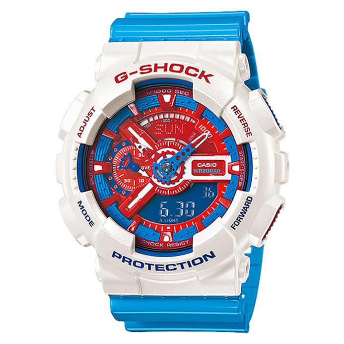 Casio G-Shock GA-110AC-7A GA-110AC-7ADR Multi Color Digital Analog