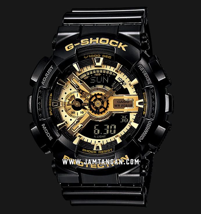 Jam g shock hitam gold sales