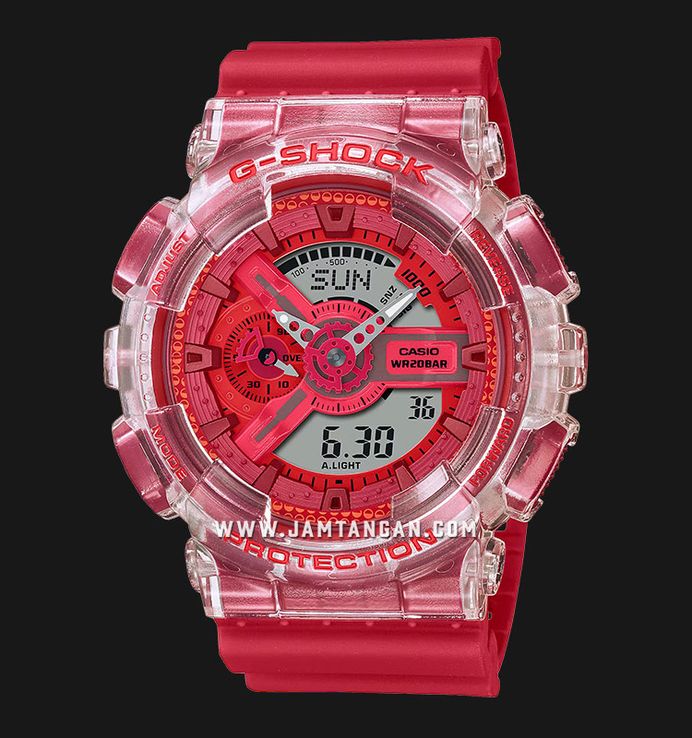 Casio G-Shock GA-110GL-4ADR Lucky Drop Series Inspired Capsule Toy Vending Machines Red Resin Band