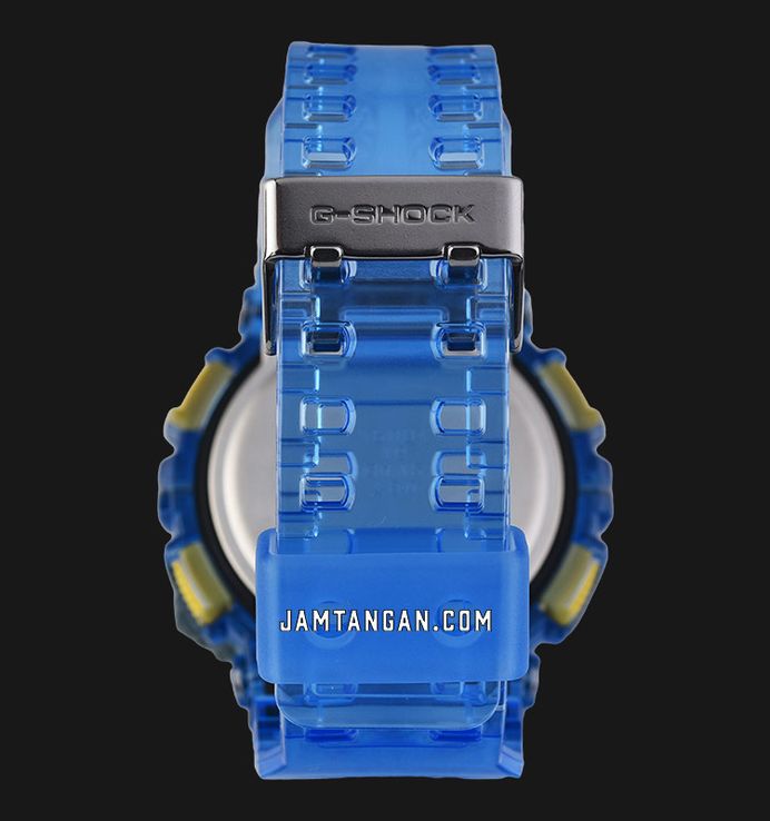 Casio G-Shock GA-110JT-2ADR Retrofuture With A Translucent Digital Analog Dial Blue Resin Band