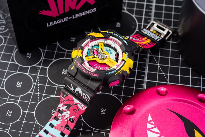 Casio G-Shock X League Of Legend GA-110LL-1ADR Jinx Edition Resin Band Special Edition