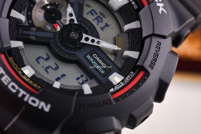 Casio G-Shock GA-110RL-1ADR Iconic Styles Digital Analog Dial Black Resin  Band