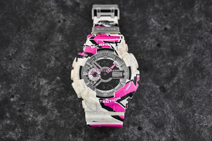 Casio G-Shock GA-110SS-1ADR Street Spirit Digital Analog Dial Dual Tone Resin Band