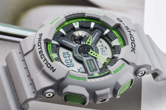 Casio G-Shock GA-110TS-8A3DR Digital Analog Dial Grey Resin Band