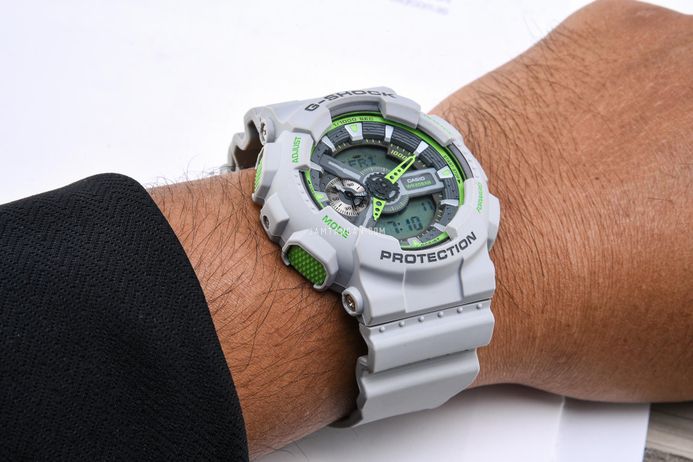 Casio G-Shock GA-110TS-8A3DR Digital Analog Dial Grey Resin Band