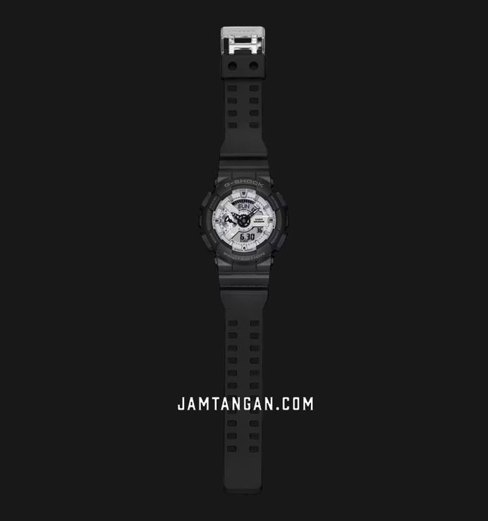 Casio G-Shock GA-110WD-1AJF Black And Briliant White Digital Analog Dial Black Resin Band (JDM)