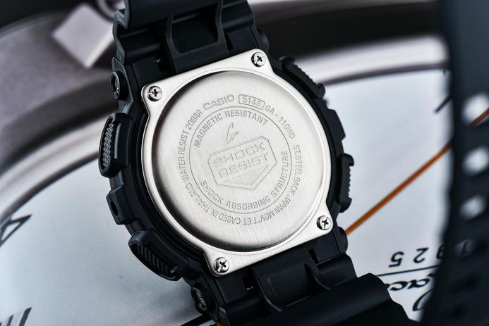 Casio G-Shock GA-110WD-1AJF Black And Briliant White Digital Analog Dial Black Resin Band (JDM)