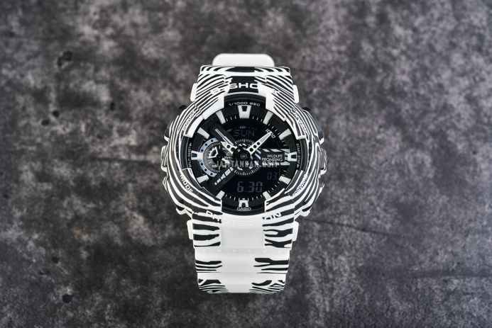 Casio G-Shock GA-110WLP-7ADR Wildlife Promising Grevys Zebra Digital Analog Dial Resin Band