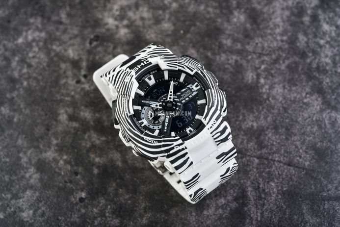 Casio G-Shock GA-110WLP-7ADR Wildlife Promising Grevys Zebra Digital Analog Dial Resin Band