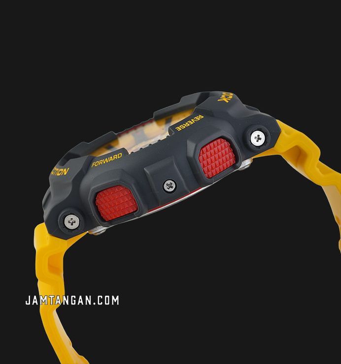 Casio G-Shock GA-110Y-9ADR 90s Sport Series Digital Analog Dial Yellow Resin Band
