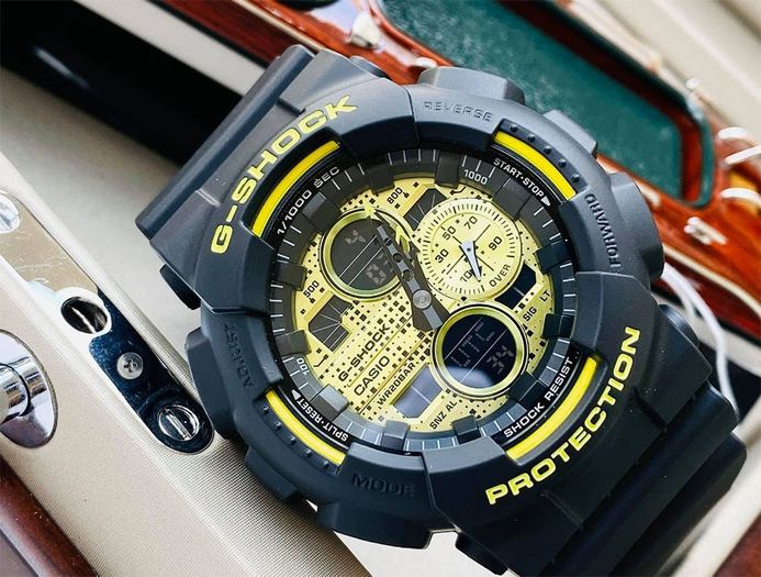 Casio G-Shock GA-140DC-1A GA-140DC-1ADR Yellow Neon Digital