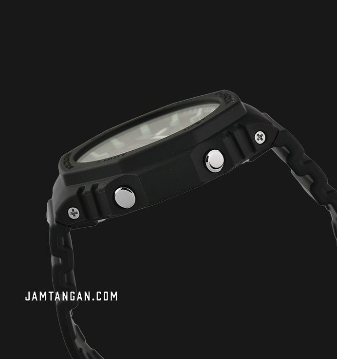 Casio G-Shock GA-2100RC-1ADR CasiOak Teal And Brown Series Black Dial Black Resin Band