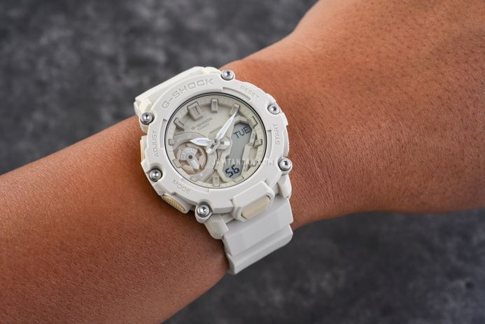 Casio G-Shock GA-2200NC-7ADR Natures Color Series Analog Digital Dial Beige  Resin Band