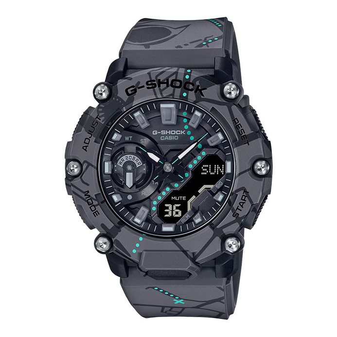 Casio G-Shock GA-2200SBY-8ADR Treasure Hunt Shibuya Series Digital Analog  Black Dial Resin Band