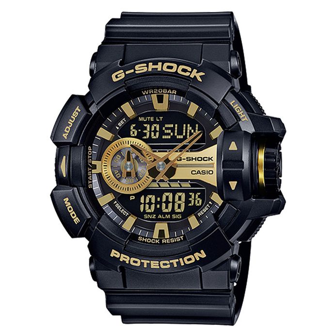 Jam G Shock Hitam Emas Dalam Nya Casio G-Shock GD-100GB-1 GD-100GB-1DR